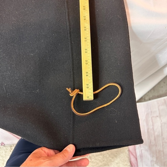 Talbots black wool dress size 4 sleeveless midi warm cozy soft stretchy stretch - Picture 7 of 11